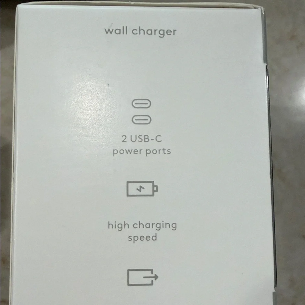 Heyday Gray Wall Charger with Power Delivery